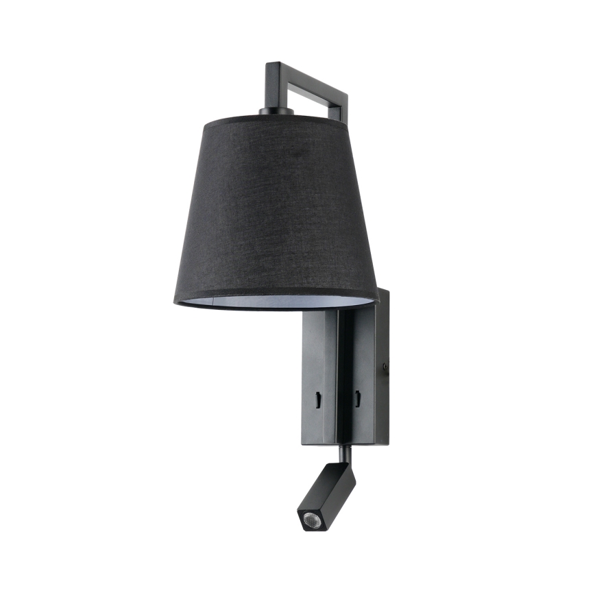 Brilagi - LED væglampe RAYAS 1xE14/40W/230V + LED/3W sort