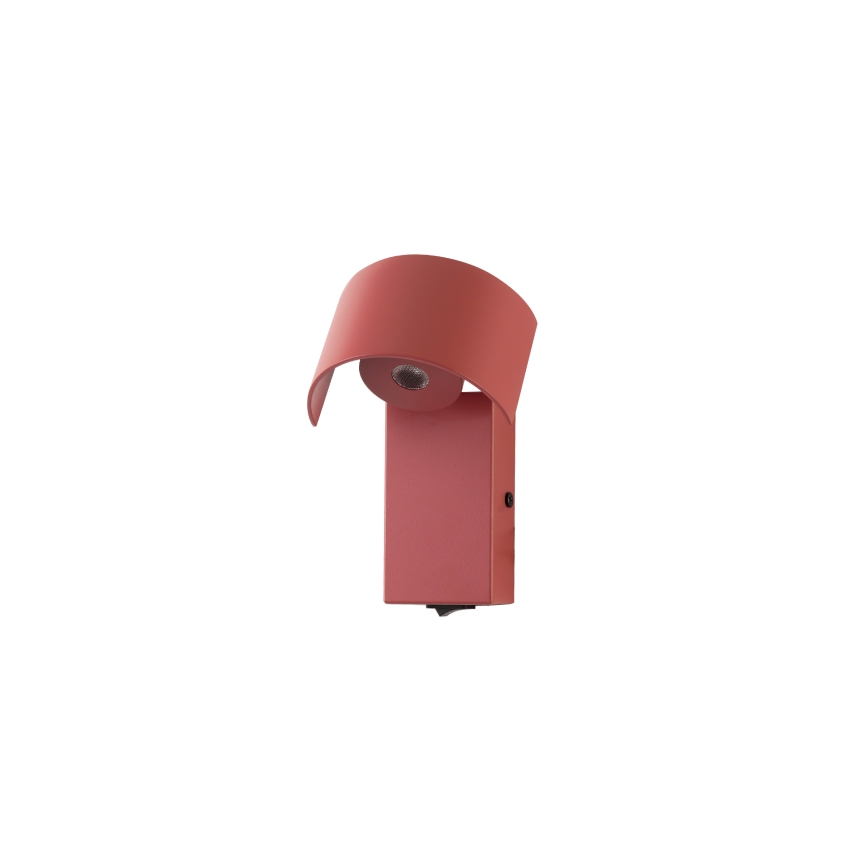 Brilagi - LED væglampe VASTO LED/3W/230V bordeauxfarvet