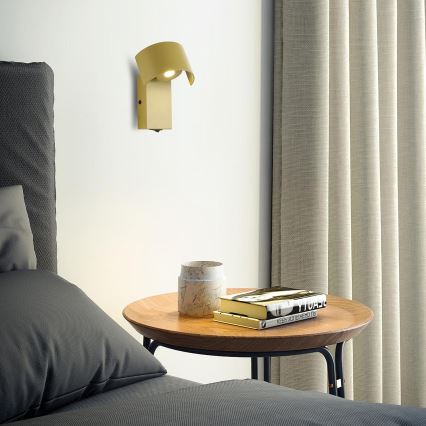 Brilagi - LED væglampe VASTO LED/3W/230V gul
