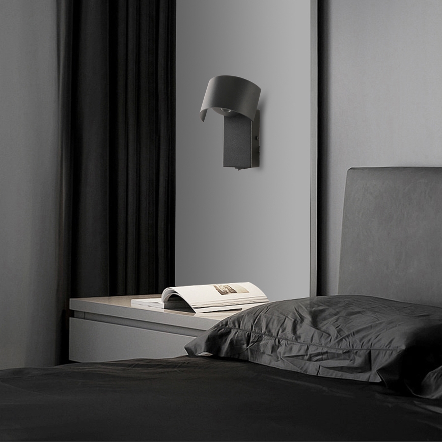 Brilagi - LED væglampe VASTO LED/3W/230V sort