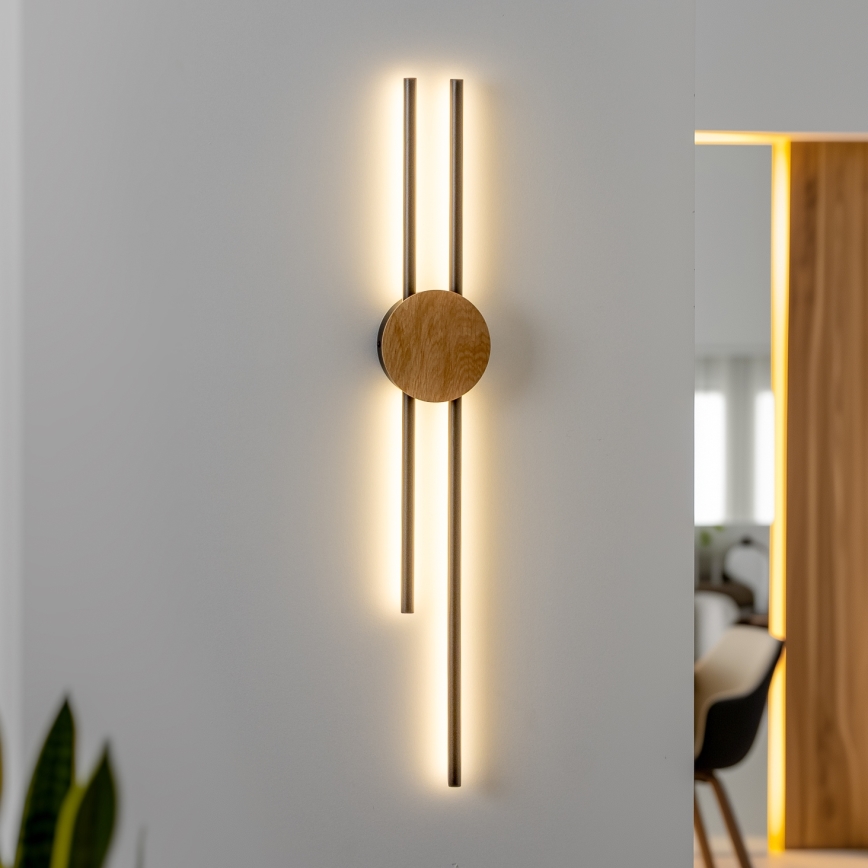 Brilagi - LED væglampe WOODY COLLINE LED/15W/230V 80 cm eg