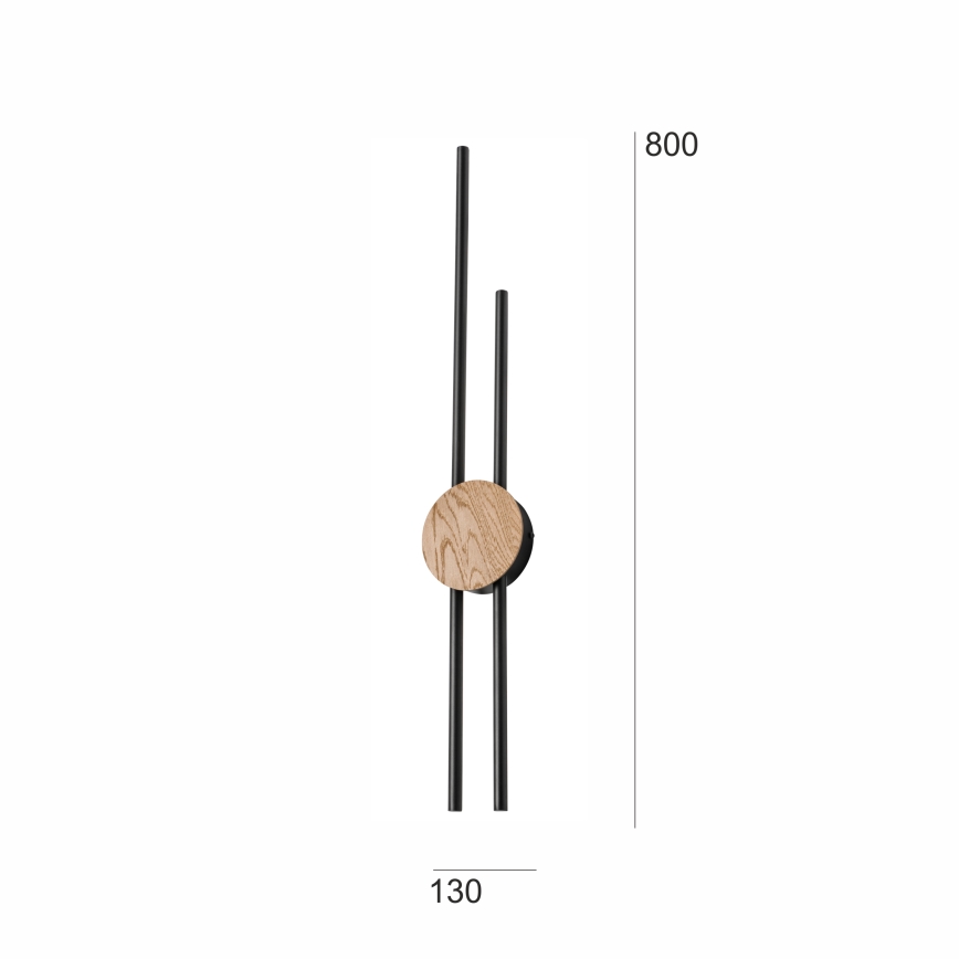 Brilagi - LED væglampe WOODY COLLINE LED/15W/230V 80 cm eg