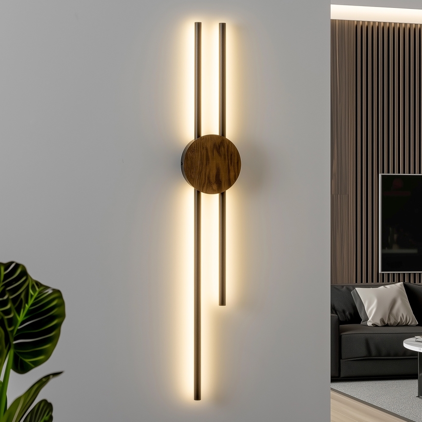 Brilagi - LED væglampe WOODY COLLINE LED/15W/230V 80 cm eg