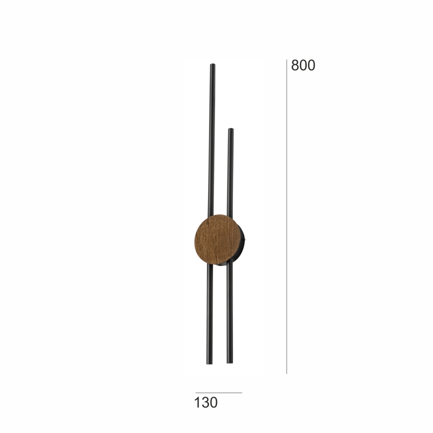 Brilagi - LED væglampe WOODY COLLINE LED/15W/230V 80 cm eg