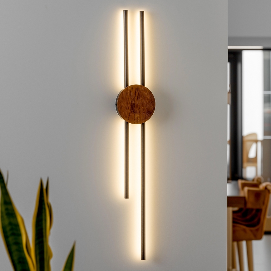 Brilagi - LED væglampe WOODY COLLINE LED/15W/230V 80 cm eg kirsebær