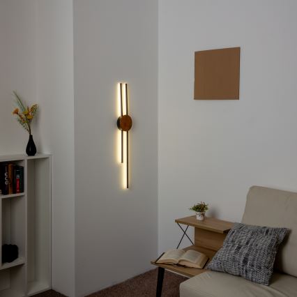 Brilagi - LED væglampe WOODY COLLINE LED/15W/230V 80 cm eg kirsebær