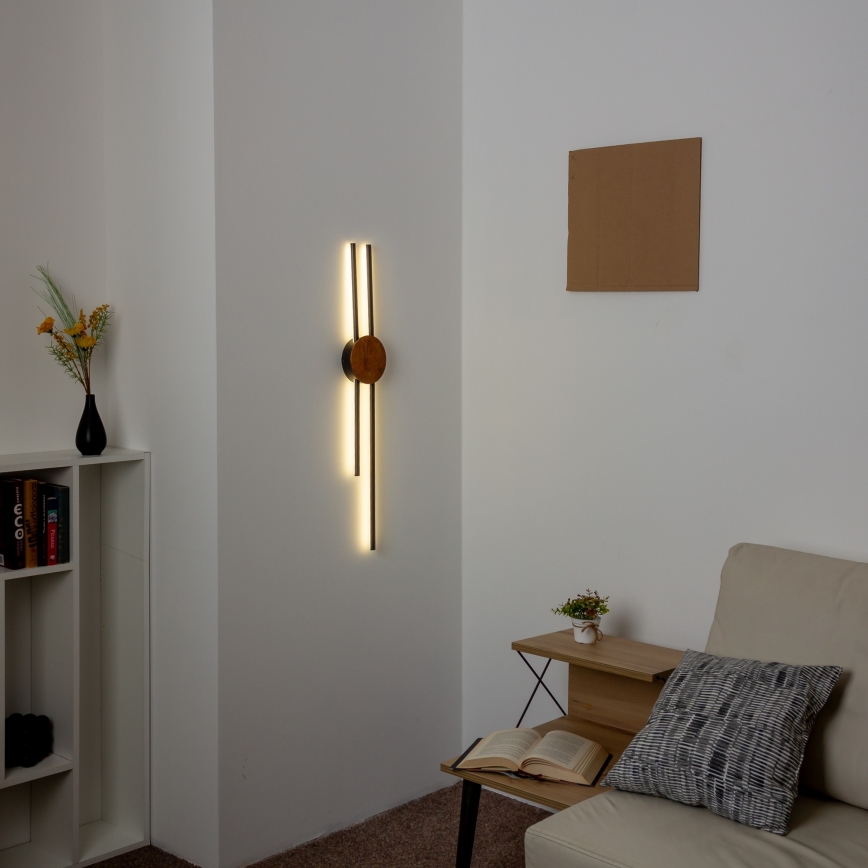 Brilagi - LED væglampe WOODY COLLINE LED/15W/230V 80 cm eg kirsebær