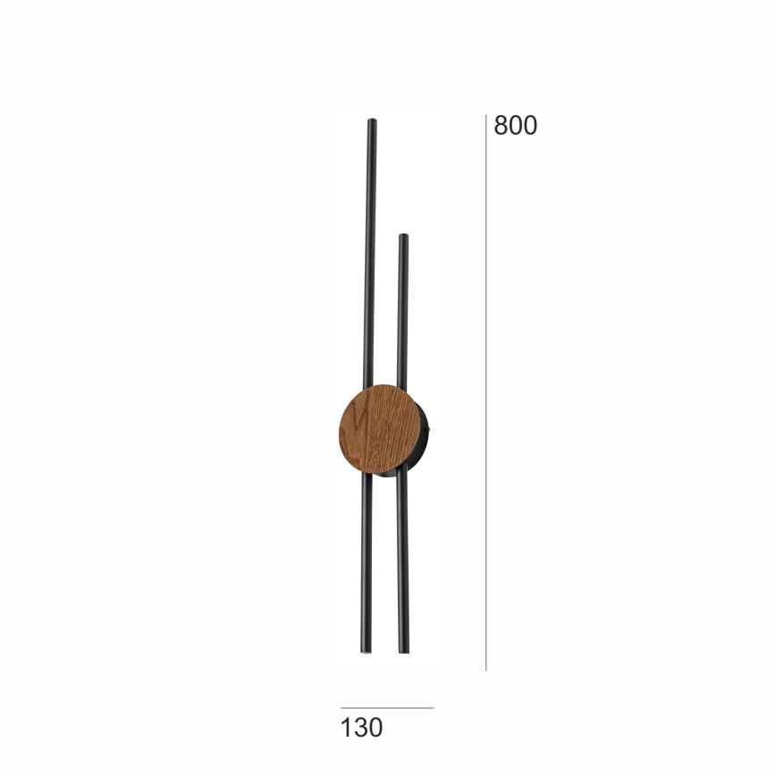 Brilagi - LED væglampe WOODY COLLINE LED/15W/230V 80 cm eg kirsebær