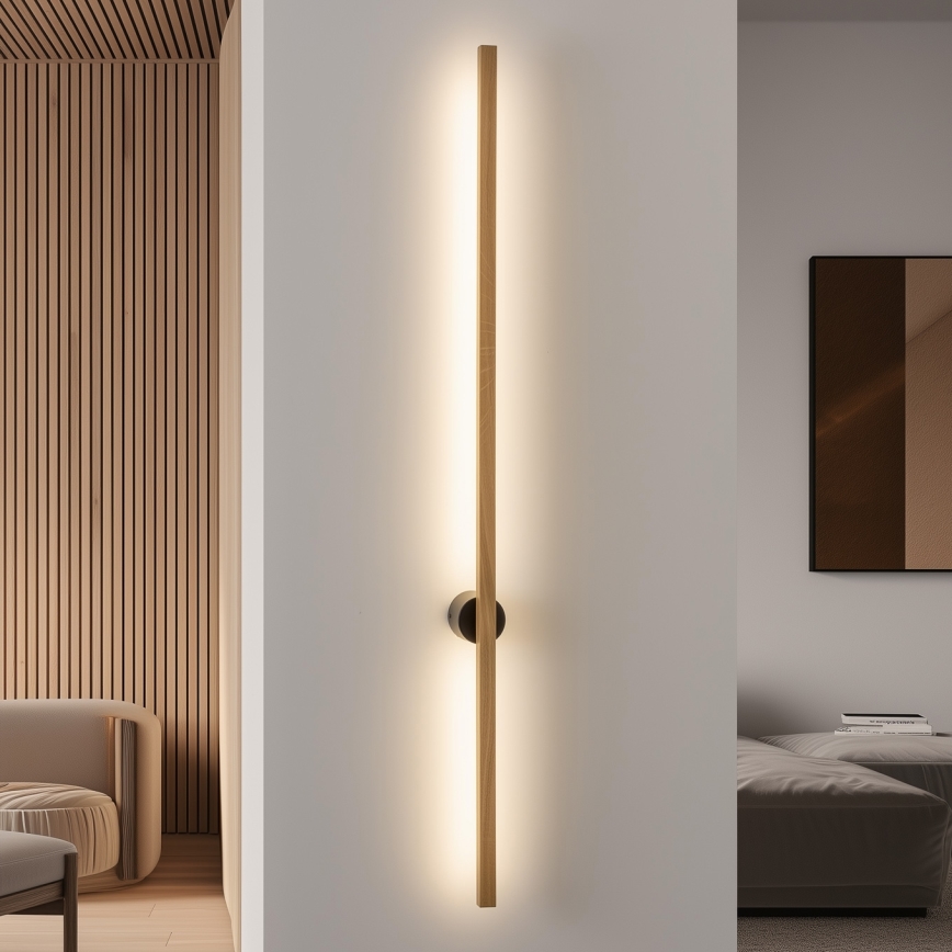 Brilagi - LED væglampe WOODY LINE LED/12W/230V 120 cm eg