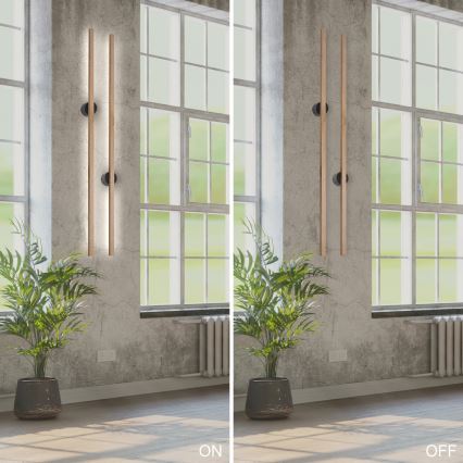Brilagi - LED væglampe WOODY LINE LED/12W/230V 120 cm eg
