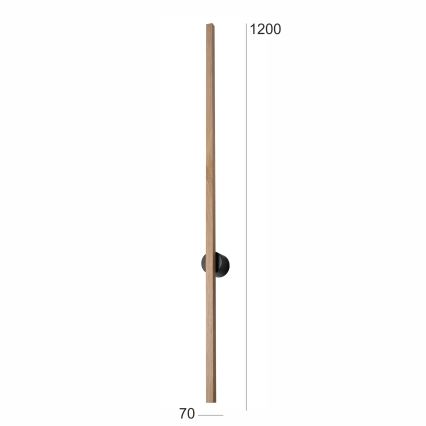 Brilagi - LED væglampe WOODY LINE LED/12W/230V 120 cm eg