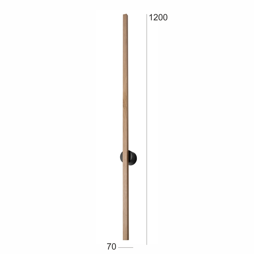 Brilagi - LED væglampe WOODY LINE LED/12W/230V 120 cm eg