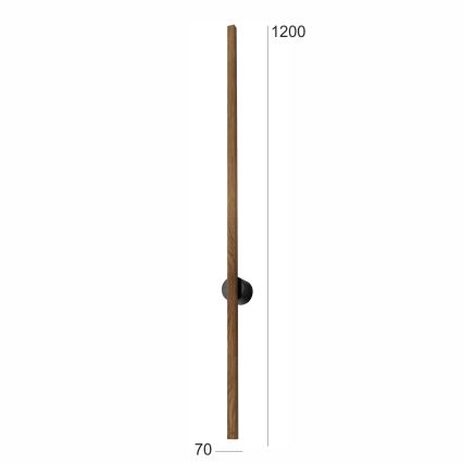 Brilagi - LED væglampe WOODY LINE LED/12W/230V 120 cm eg