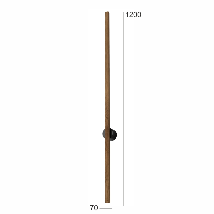 Brilagi - LED væglampe WOODY LINE LED/12W/230V 120 cm eg