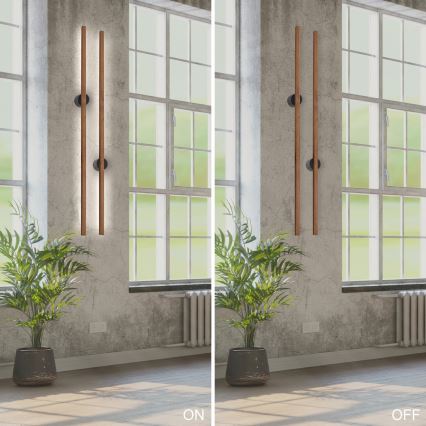 Brilagi - LED væglampe WOODY LINE LED/12W/230V 120 cm eg kirsebær