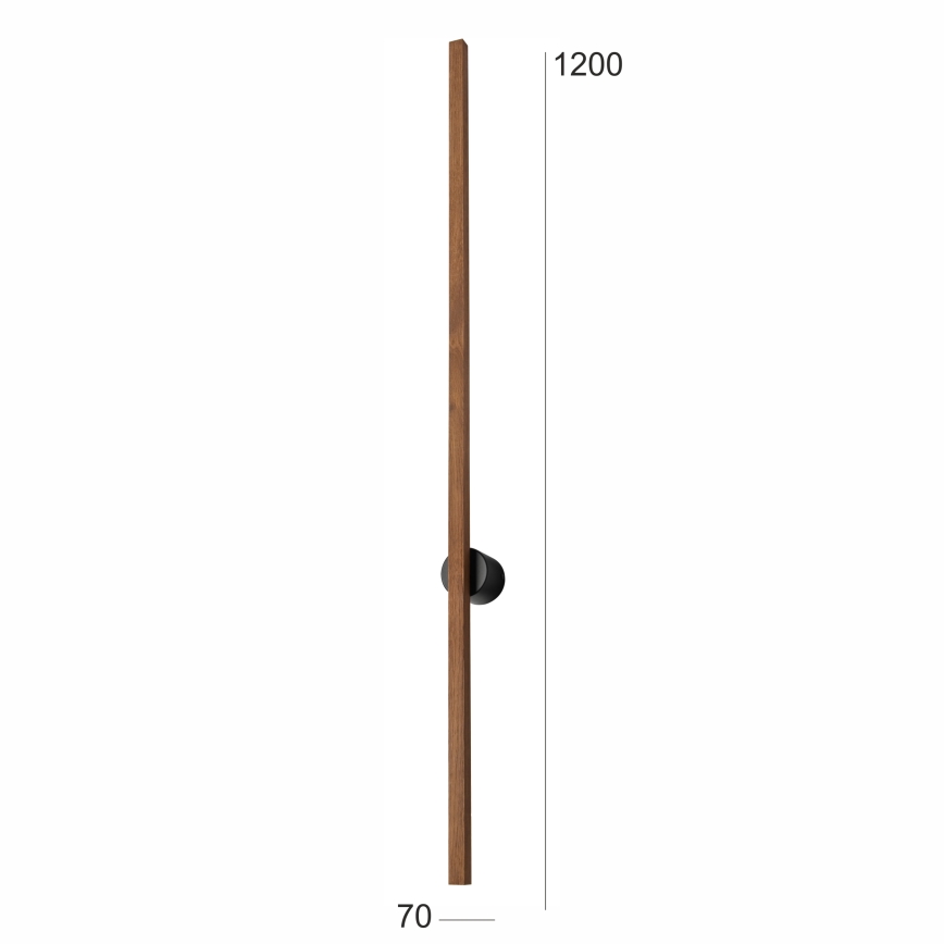 Brilagi - LED væglampe WOODY LINE LED/12W/230V 120 cm eg kirsebær