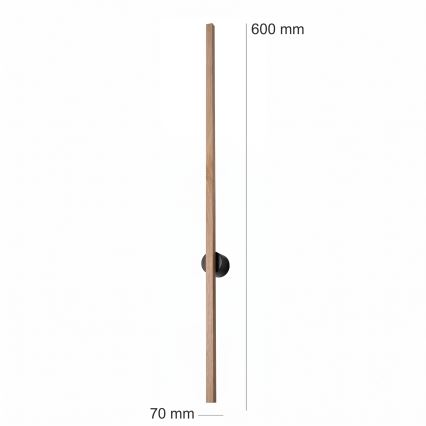 Brilagi - LED væglampe WOODY LINE LED/7W/230V 4000K 60 cm eg
