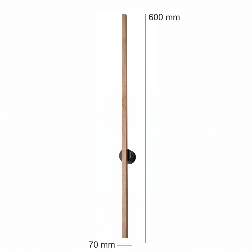 Brilagi - LED væglampe WOODY LINE LED/7W/230V 4000K 60 cm eg