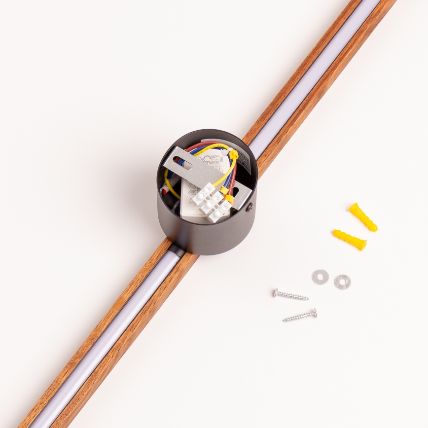 Brilagi - LED væglampe WOODY LINE LED/7W/230V 4000K 60 cm eg/kirsebær