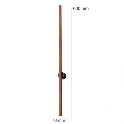 Brilagi - LED væglampe WOODY LINE LED/7W/230V 4000K 60 cm eg/kirsebær