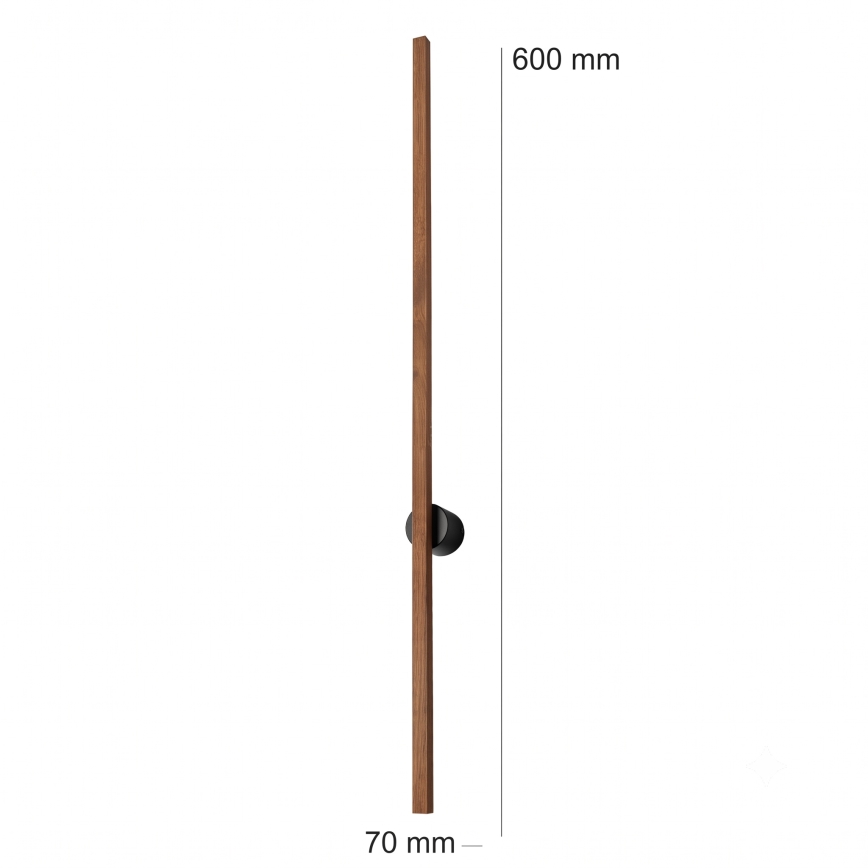Brilagi - LED væglampe WOODY LINE LED/7W/230V 4000K 60 cm eg/kirsebær