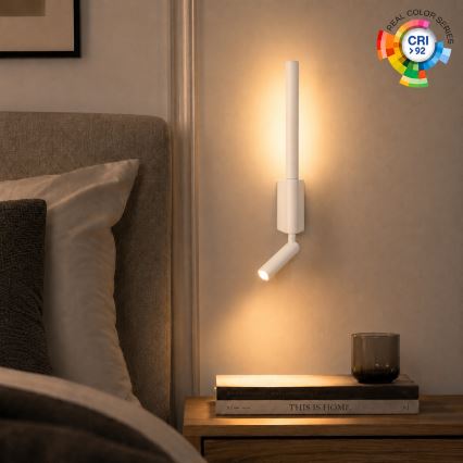 BRILAGI - LED vægmonteret spot VIXON LED/3W/230V + LED/5W hvid CRI 90