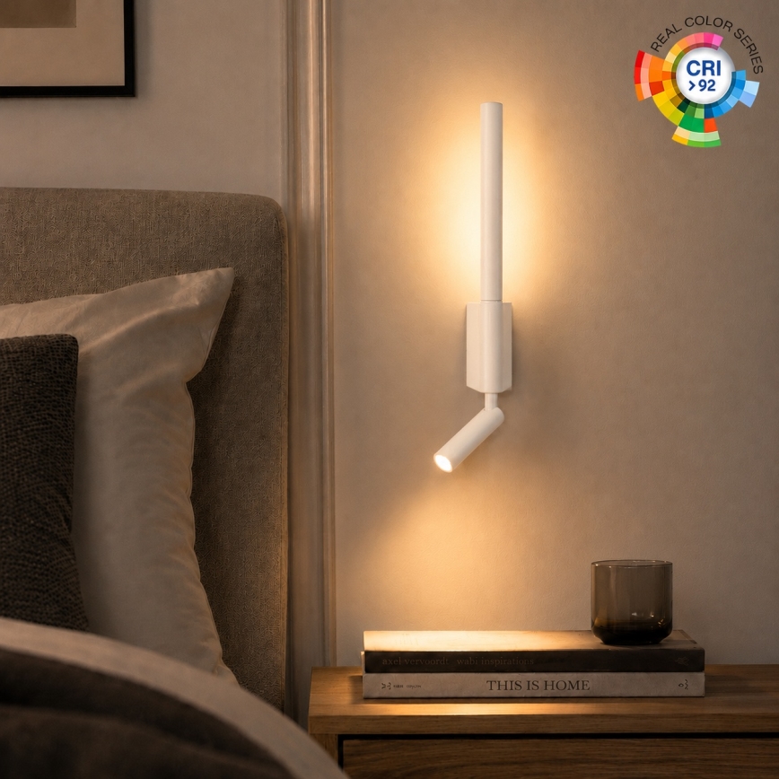 BRILAGI - LED vægmonteret spot VIXON LED/3W/230V + LED/5W hvid CRI 90