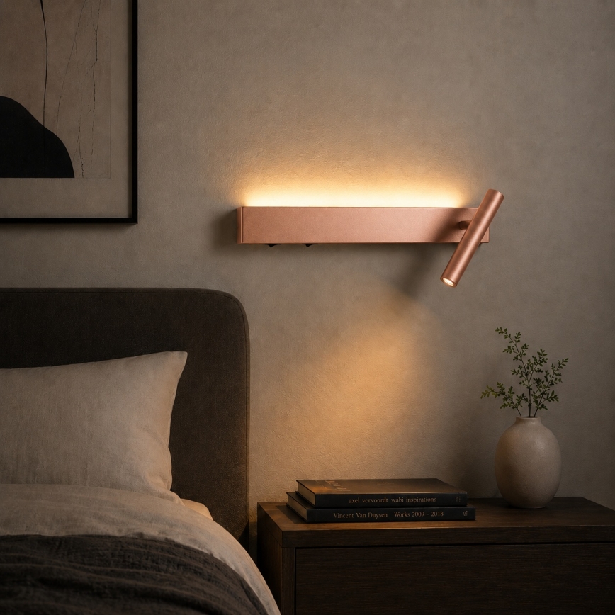 BRILAGI - LED vægspotlampe ARLIX LED/3W/230V + LED/7W bronze CRI 90