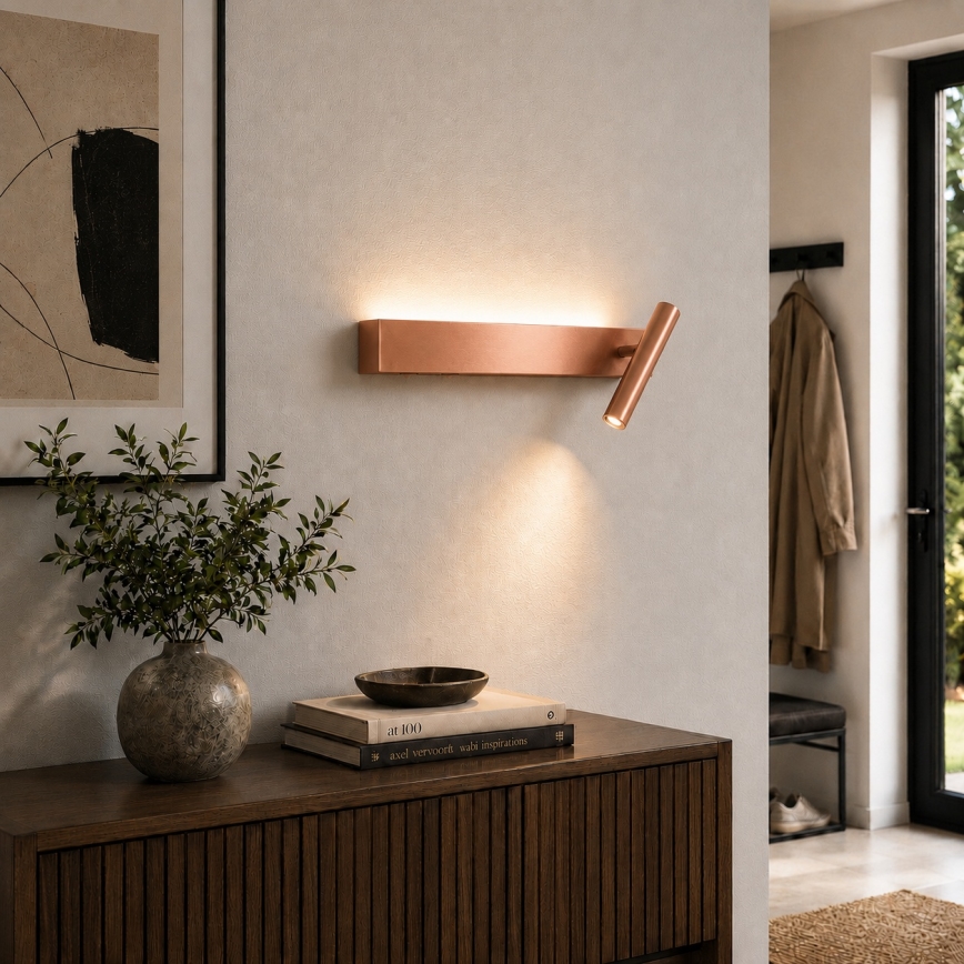 BRILAGI - LED vægspotlampe ARLIX LED/3W/230V + LED/7W bronze CRI 90