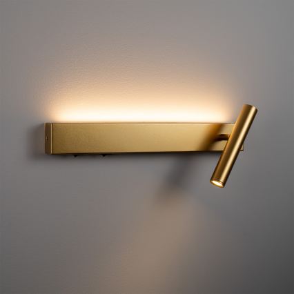 BRILAGI - LED vægspot ARLIX LED/3W/230V + LED/7W guldfarvet CRI 90