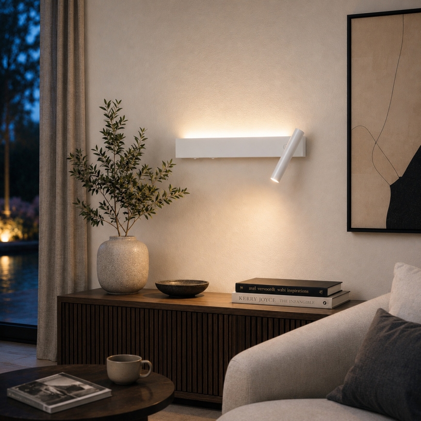 BRILAGI - LED vægspot ARLIX LED/3W/230V + LED/7W hvid CRI 90