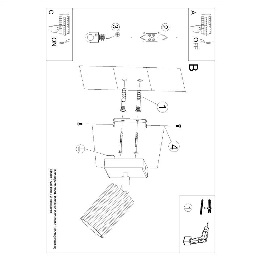 Brilagi - LED vægspot CRESTO 1xGU10/10W/230V bordeaux