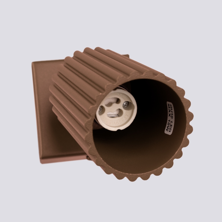 Brilagi - LED vægspot CRESTO 1xGU10/10W/230V brun