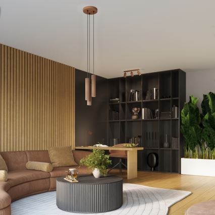 Brilagi - LED vægspot CRESTO 1xGU10/10W/230V brun