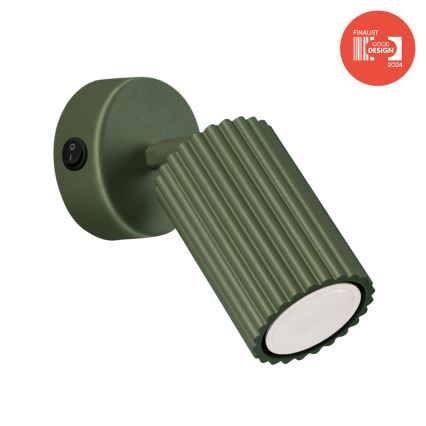 Brilagi - LED vægspot CRESTO 1xGU10/10W/230V grøn