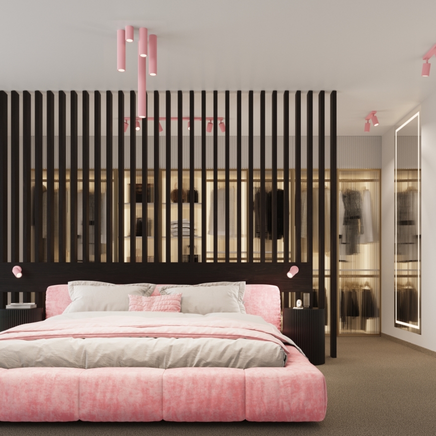 Brilagi - LED vægspot CRESTO 1xGU10/10W/230V rosa