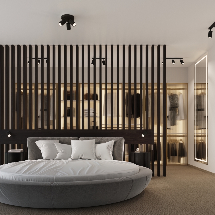 Brilagi - LED vægspot CRESTO 1xGU10/10W/230V sort