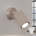 Brilagi - LED vægspot CRESTO 1xGU10/10W/230V taupe
