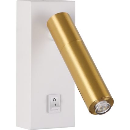 Brilagi - LED vægspot MAYA 1xG9/4W/230V hvid/guldfarvet
