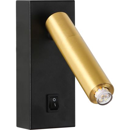 Brilagi - LED vægspot MAYA 1xG9/4W/230V sort/guldfarvet