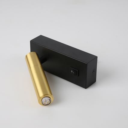 Brilagi - LED vægspot MAYA 1xG9/4W/230V sort/guldfarvet