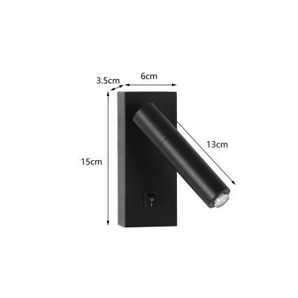 Brilagi - LED vægspot MAYA 1xG9/4W/230V sort