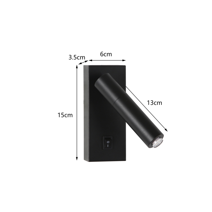 Brilagi - LED vægspot MAYA 1xG9/4W/230V sort
