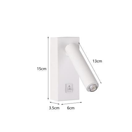 Brilagi - LED vægspot MAYA 1xG9/7W/230V hvid