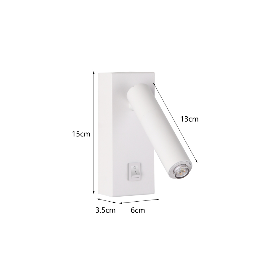 Brilagi - LED vægspot MAYA 1xG9/7W/230V hvid