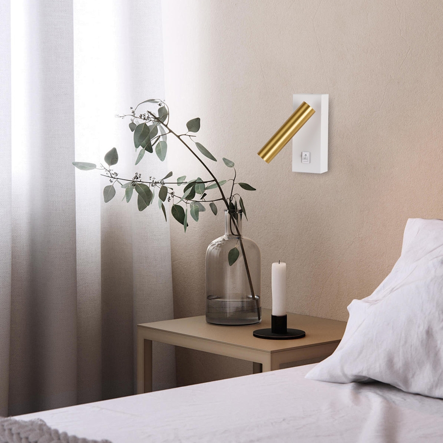 Brilagi - LED vægspot MAYA LED/3W/230V 4000K hvid/guldfarvet