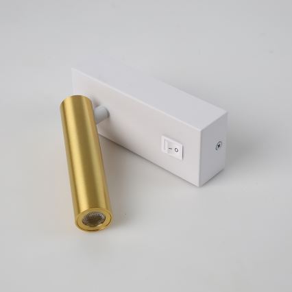 Brilagi - LED vægspot MAYA LED/3W/230V 4000K hvid/guldfarvet