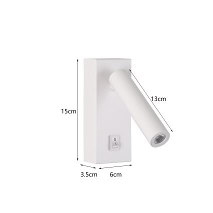 Brilagi - LED vægspot MAYA LED/3W/230V 4000K hvid