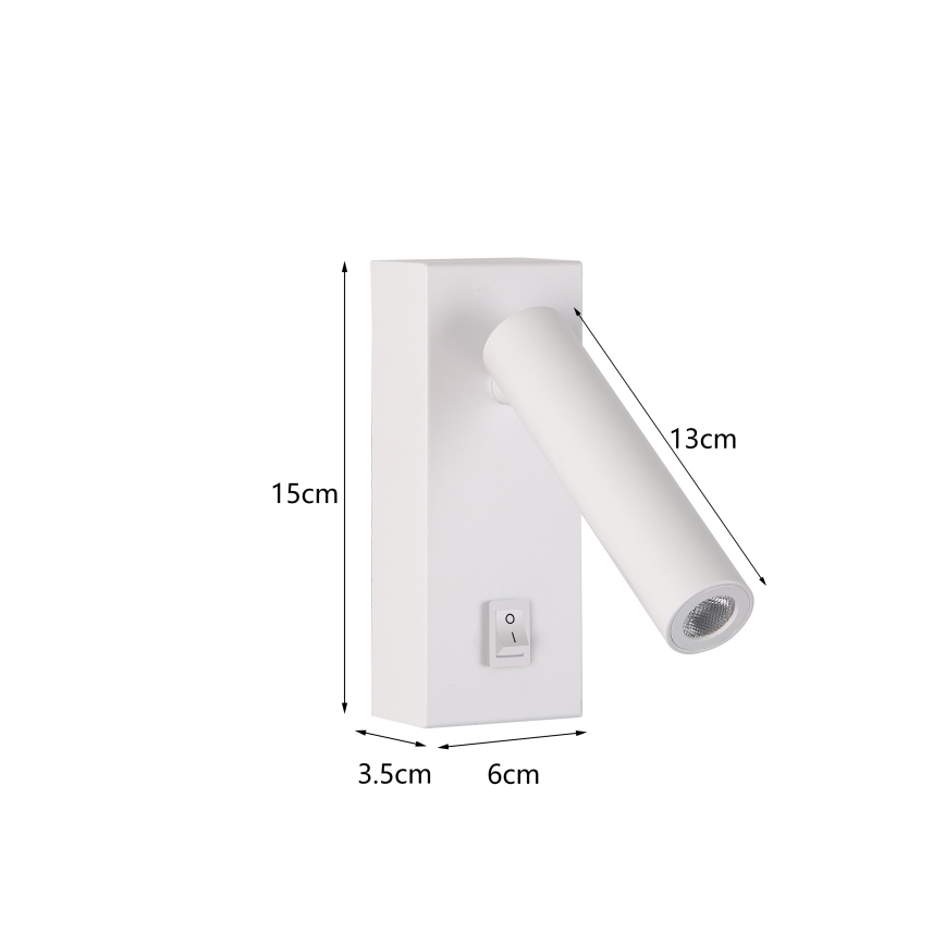 Brilagi - LED vægspot MAYA LED/3W/230V 4000K hvid