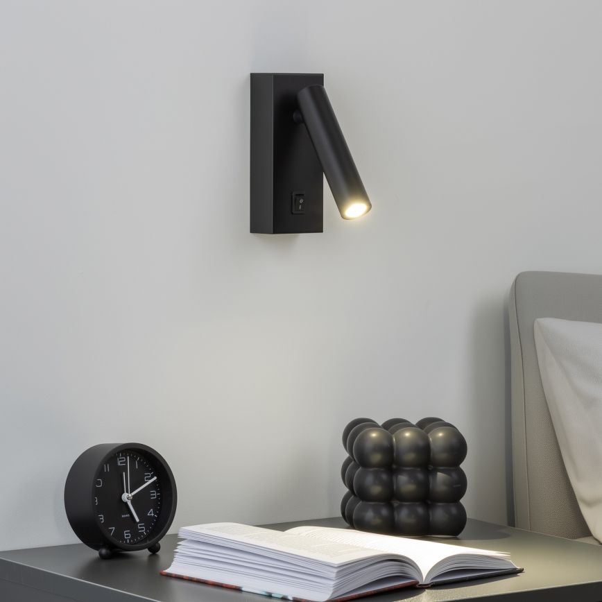 Brilagi - LED vægspot MAYA LED/3W/230V 4000K sort
